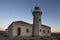 Punta Nati lighthouse, erected in a very arid and captivating landscape, is located in the north-western corner of the island, Men
