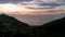 Punta Playa Cometa sunset panorama view mountains rocks Mazunte Mexico