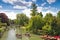 Punting canals Cambridge England