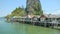 Punyi Island or Koh Panyee, muslim village travel by boat in Phang Nga Bay , Thailand