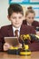 Pupils In Science Lesson Studying Robotics