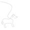 Puppy beagle, cute dog, vector illustration
