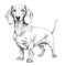 puppy Dachshund Dog ai generated