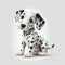 Puppy Love: Cute Baby Dalmatian in Cartoon Style - Generative AI