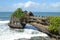 Pura Batu Bolong in the rock in Bali, Indonesia