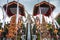 Pura Penetaran Agung Lempuyang Temple, Bali, Indonesia. Decorated entrance during Galungan Festival