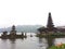 Pura Ulu Danu Beratan Bedugul, Beautiful Hindu temple on the lake with gardens and boats. Bali, Indonesia