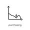 purchasing managers \' index (pmi) icon. Trendy modern flat linear