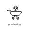Purchasing power parity icon. Trendy modern flat linear vector P