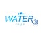 Pure aqua ecology vector logo. Human water reserves theme. Body