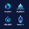 Pure Blue Drop Logo Collection