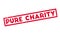 Pure Charity rubber stamp