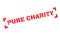 Pure Charity rubber stamp