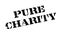 Pure Charity rubber stamp