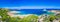 Pure clear azure sea water and amazing rocks on coast of Maddalena island, Sardinia, Italy