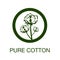 Pure cotton manufacturing symbol