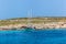 Pure crystal water of Blue Lagoon on Malta