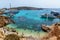 Pure crystal water of Blue Lagoon on Malta