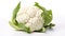 Pure Delicacy: Isolated Cauliflower on White Background