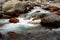 Pure fresh waterfall in a Himalayan river