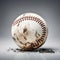 Pure Perfection: Captivating View of a White Baseball on a Crisp White Background