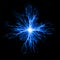 Pure Power and Electricity Blue Plasma Electrical Engergy