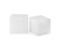 Pure refined sugar cubes isolated