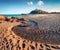 Pure water creek flow directly into the Mediterranean sea. Fabulous spring view of popular tourist destination - Acropoli di Bithi