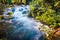 Pure water small waterfall on Krka river. Amazing summer view of Krka National Park, Lozovac village location, Croatia, Europe. Be