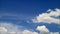 Pure White Clouds Floating on Vibrant Blue Sky Time Lapse Footage