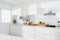 Pure white dream kitchen that is totally spotless