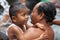 Purification in sacred holy spring water, Bali