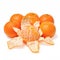 Purified mandarin peel fruits