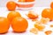 Purified mandarin slices and whole mandarins