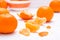 Purified mandarin slices and whole mandarins