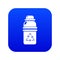 Purified water container icon blue vector