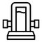 Purify osmosis icon outline vector. Water filter