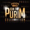Purim celebration background invitation design