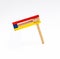 Purim. Colorful wooden noisemaker