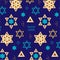 Purim hamentashen vector pattern