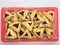 Purim jewish holiday cookies backed Hamentashen Ozen Haman in gift box