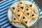 Purim - traditional cookies hamantaschen or Haman\'s ears