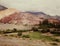 Purmamarca, small town in the Andes of Argentina, Cerro Siete Colores Seven Color Mountain in the province of Jujuy. Humahuaca