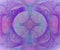 Purple abstract background with circle multicoloured pattern. Bl