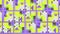 Purple abstract pixelated background. Motion. Mosaic pattern with blinking small colorful squares.