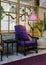 Purple antique chair