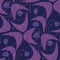 Purple atomic age abstract seamless pattern