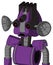 Purple Automaton With Droid Head And Sad Mouth And Three-Eyed And Pipe Hair