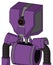 Purple Automaton With Mechanical Head And Speakers Mouth And Black Cyclops Eye
