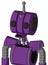 Purple Automaton With Multi-Toroid Head And Sad Mouth And Two Eyes And Single Antenna
